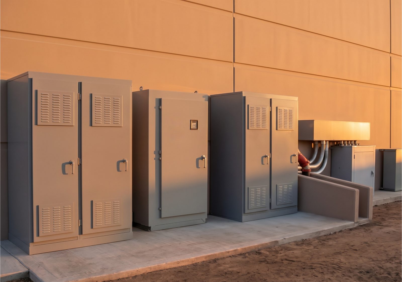 Like-for-like replacement unit substation and switchgear enclosures installed outside an industrial plant